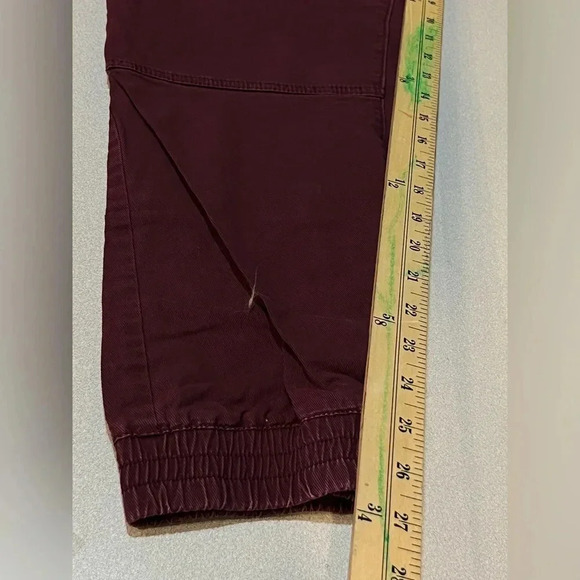 Urban outfitters Without Walls Calvary Twill Trail Jogger Burgundy Pant X-Large - Picture 8 of 9